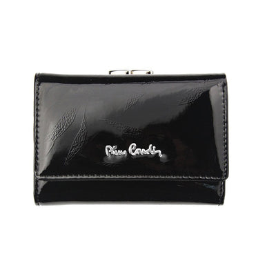 Pierre Cardin | Γυναικείο πορτοφόλι από γνήσιο φυσικό δέρμα GPD095, Μαύρο - με προστασία ασύρματης ανάγνωσης RFID 1