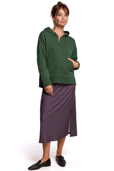 Γυναικείο φούτερ με κουκούλα Zeynep, Πράσινο 1