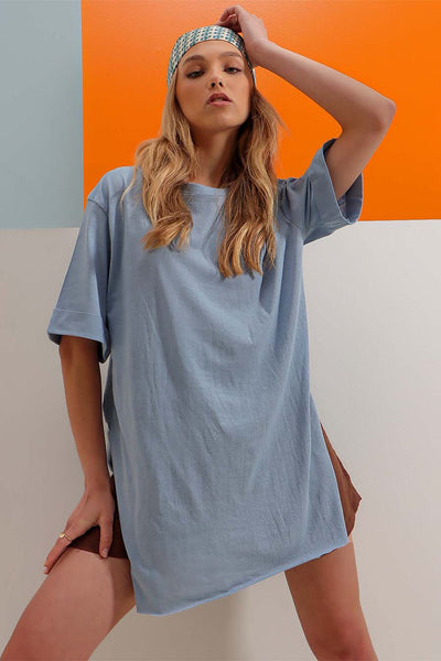 Γυναικείο t-shirt Mukti, Γαλάζιο 1