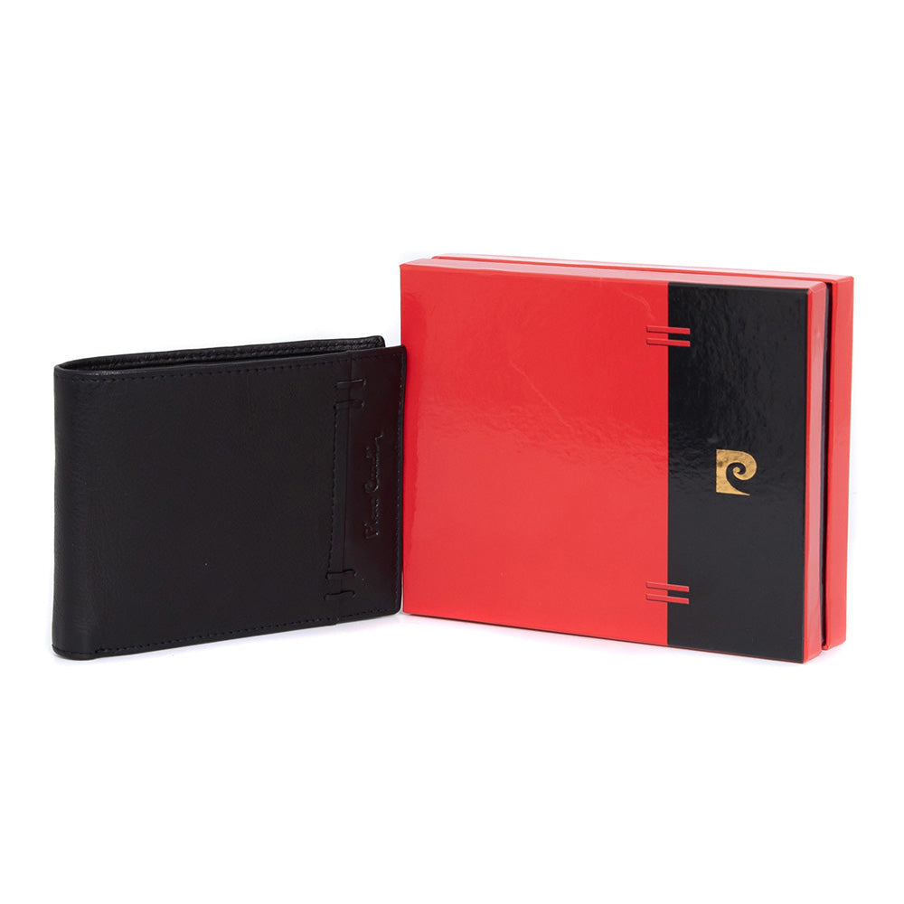 Pierre Cardin | Ανδρικό πορτοφόλι από γνήσιο φυσικό δέρμα GPB099, Μαύρο 2