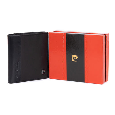 Pierre Cardin | Ανδρικό πορτοφόλι από γνήσιο φυσικό δέρμα GPB100, Μαύρο 2