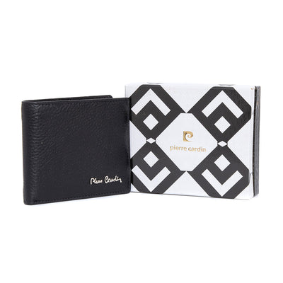 Pierre Cardin | Ανδρικό πορτοφόλι από γνήσιο φυσικό δέρμα GPB102, Μαύρο 2