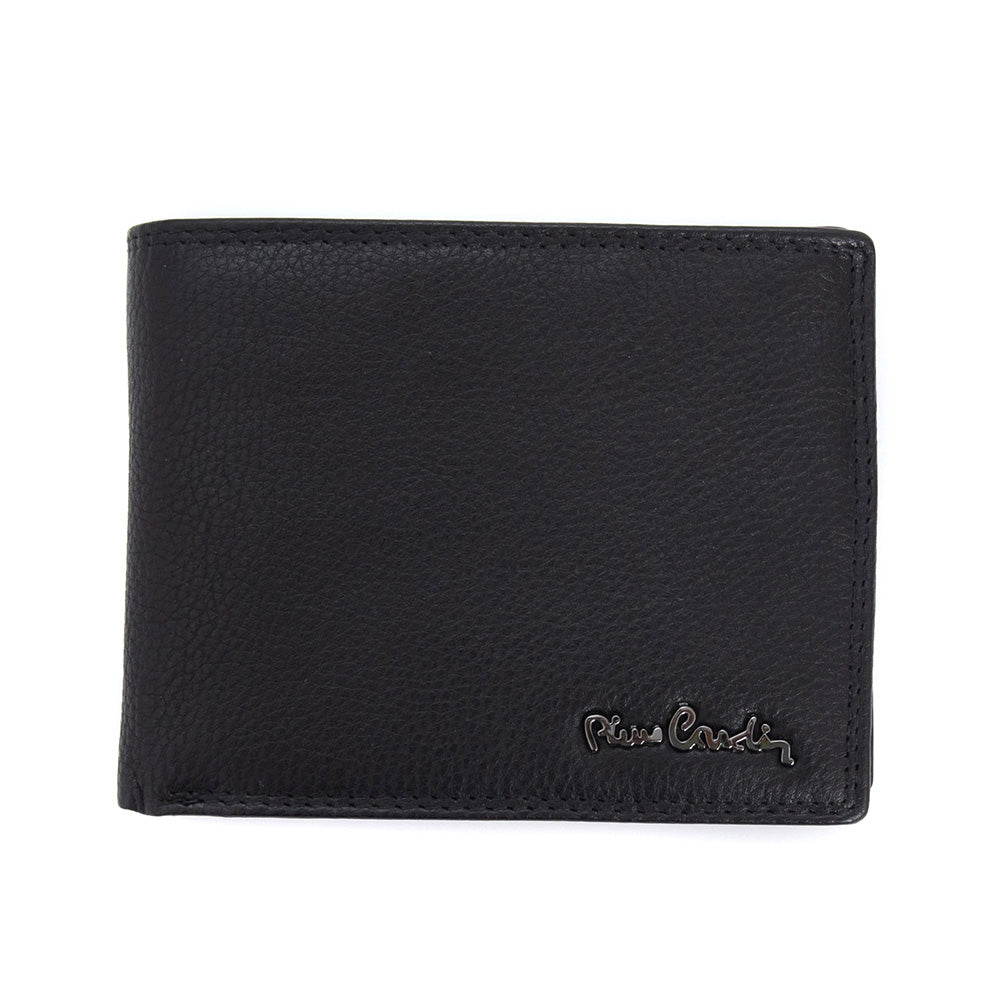 Pierre Cardin | Ανδρικό πορτοφόλι από γνήσιο φυσικό δέρμα GPB104, Μαύρο 1
