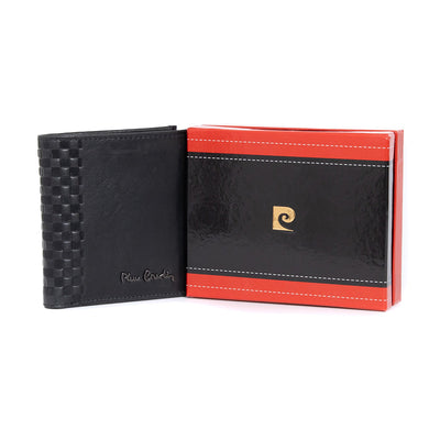 Pierre Cardin | Ανδρικό πορτοφόλι από γνήσιο φυσικό δέρμα GPB107, Μαύρο 2