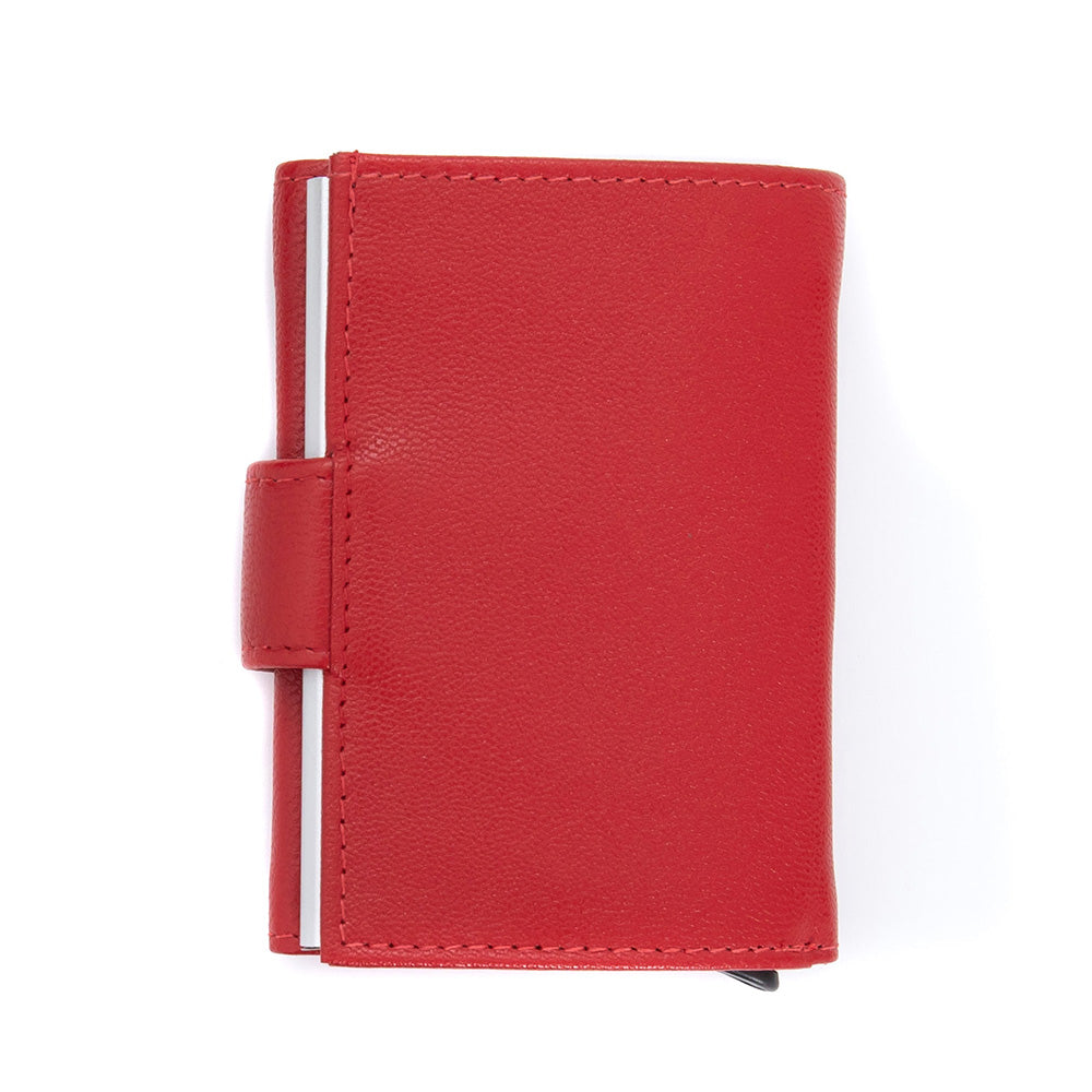 Pierre Cardin | Γυναικείο πορτοφόλι από γνήσιο φυσικό δέρμα GPD446, Κόκκινο 6