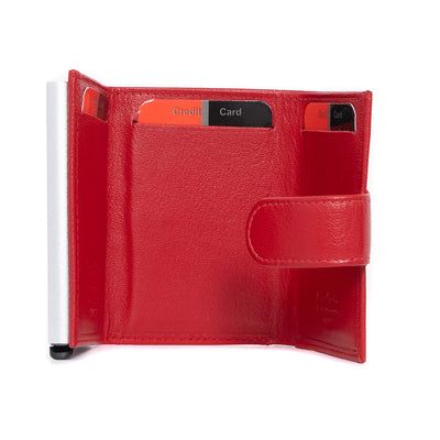 Pierre Cardin | Γυναικείο πορτοφόλι από γνήσιο φυσικό δέρμα GPD446, Κόκκινο 3