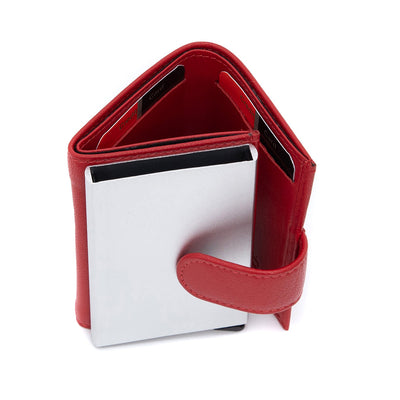 Pierre Cardin | Γυναικείο πορτοφόλι από γνήσιο φυσικό δέρμα GPD446, Κόκκινο 5