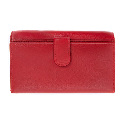 Pierre Cardin | Γυναικείο πορτοφόλι από γνήσιο φυσικό δέρμα GPD447, Κόκκινο 5