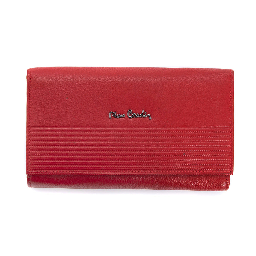 Pierre Cardin | Γυναικείο πορτοφόλι από γνήσιο φυσικό δέρμα GPD447, Κόκκινο 1