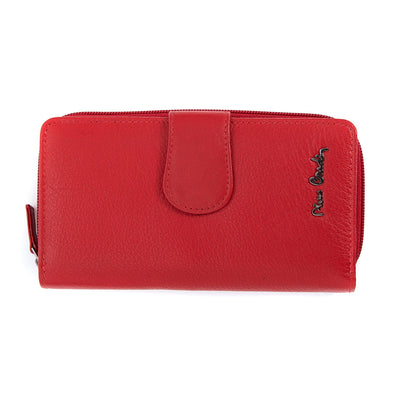Pierre Cardin | Γυναικείο πορτοφόλι από γνήσιο φυσικό δέρμα GPD449, Κόκκινο 1