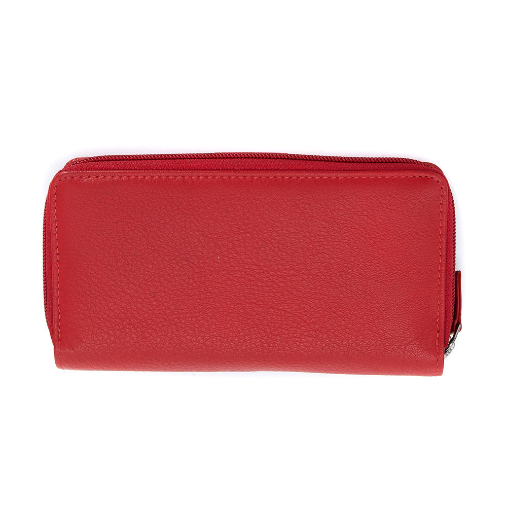 Pierre Cardin | Γυναικείο πορτοφόλι από γνήσιο φυσικό δέρμα GPD449, Κόκκινο 5