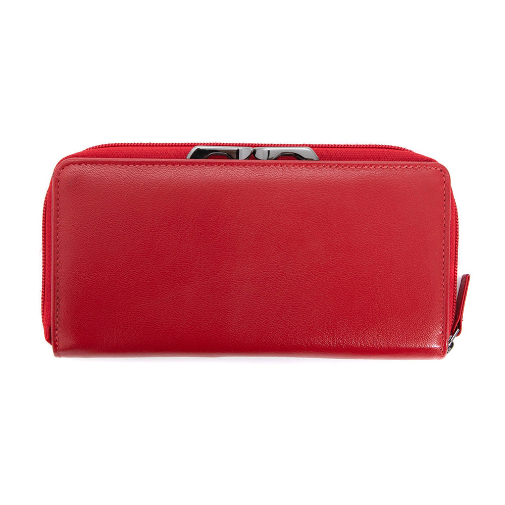 Pierre Cardin | Γυναικείο πορτοφόλι από γνήσιο φυσικό δέρμα GPD452, Κόκκινο 4