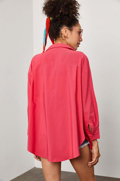 Γυναικείο πουκάμισο Maya, Ροζ 4