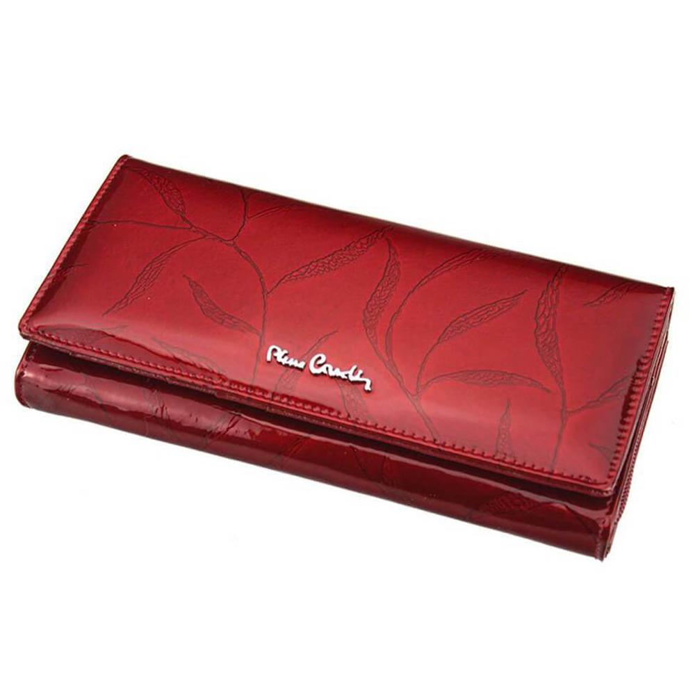 Pierre Cardin | Γυναικείο πορτοφόλι από γνήσιο φυσικό δέρμα GPD027, Κόκκινο 2