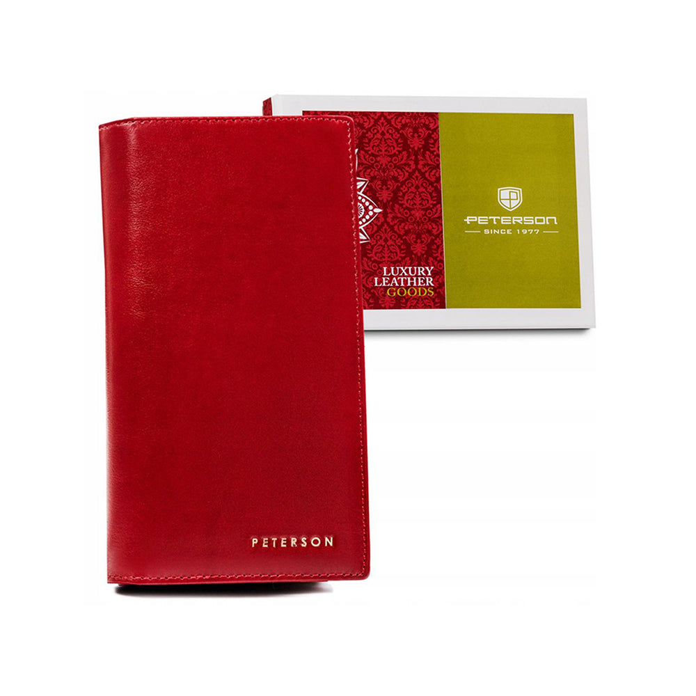 Γυναικείο πορτοφόλι από γνήσιο φυσικό δέρμα GPD459, Κόκκινο 1
