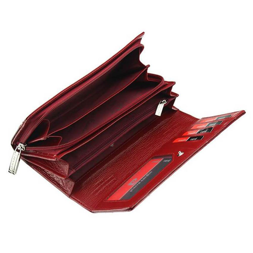 Pierre Cardin | Γυναικείο πορτοφόλι από γνήσιο φυσικό δέρμα GPD027, Κόκκινο 5