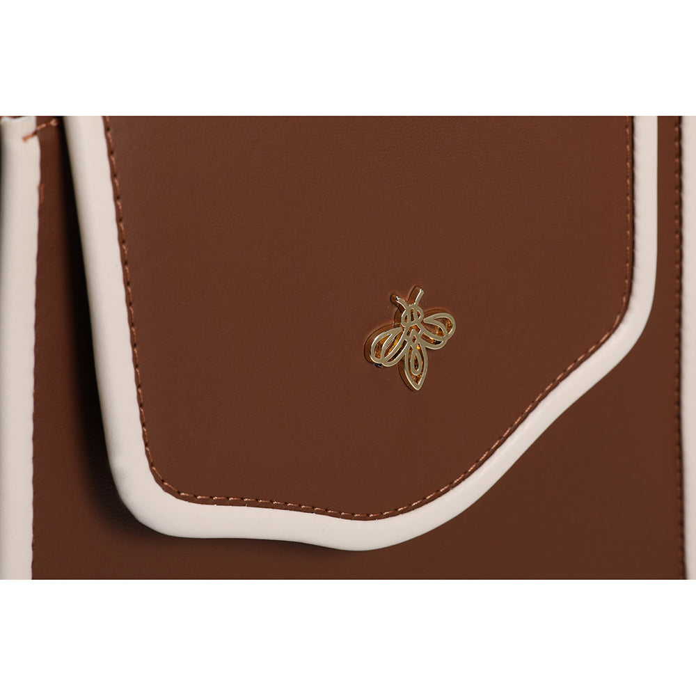 Lucky Bees | Γυναικεία τσάντα ASR-G103, Σκούρο καφέ 5