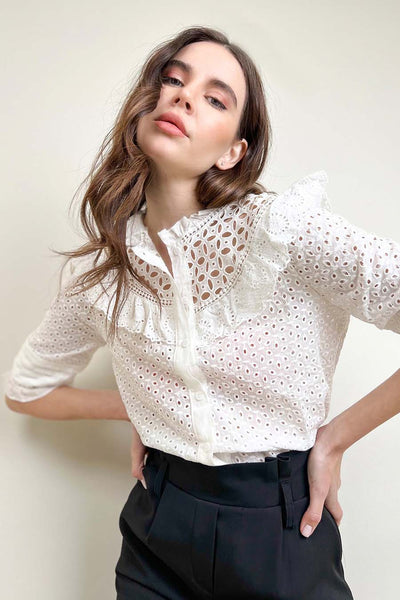 Γυναικείο πουκάμισο Alinta, Λευκό 3