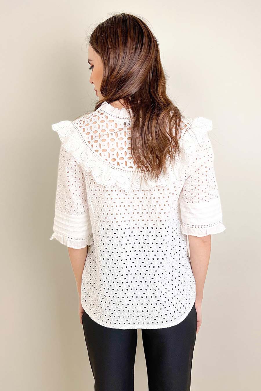 Γυναικείο πουκάμισο Alinta, Λευκό 4