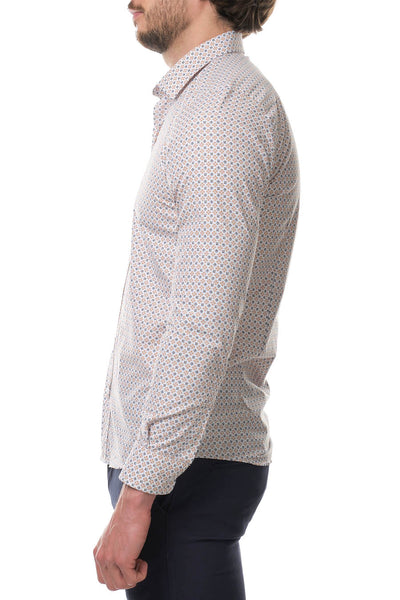 Ανδρικό πουκάμισο Arturo, Λευκό/Πορτοκάλι 3