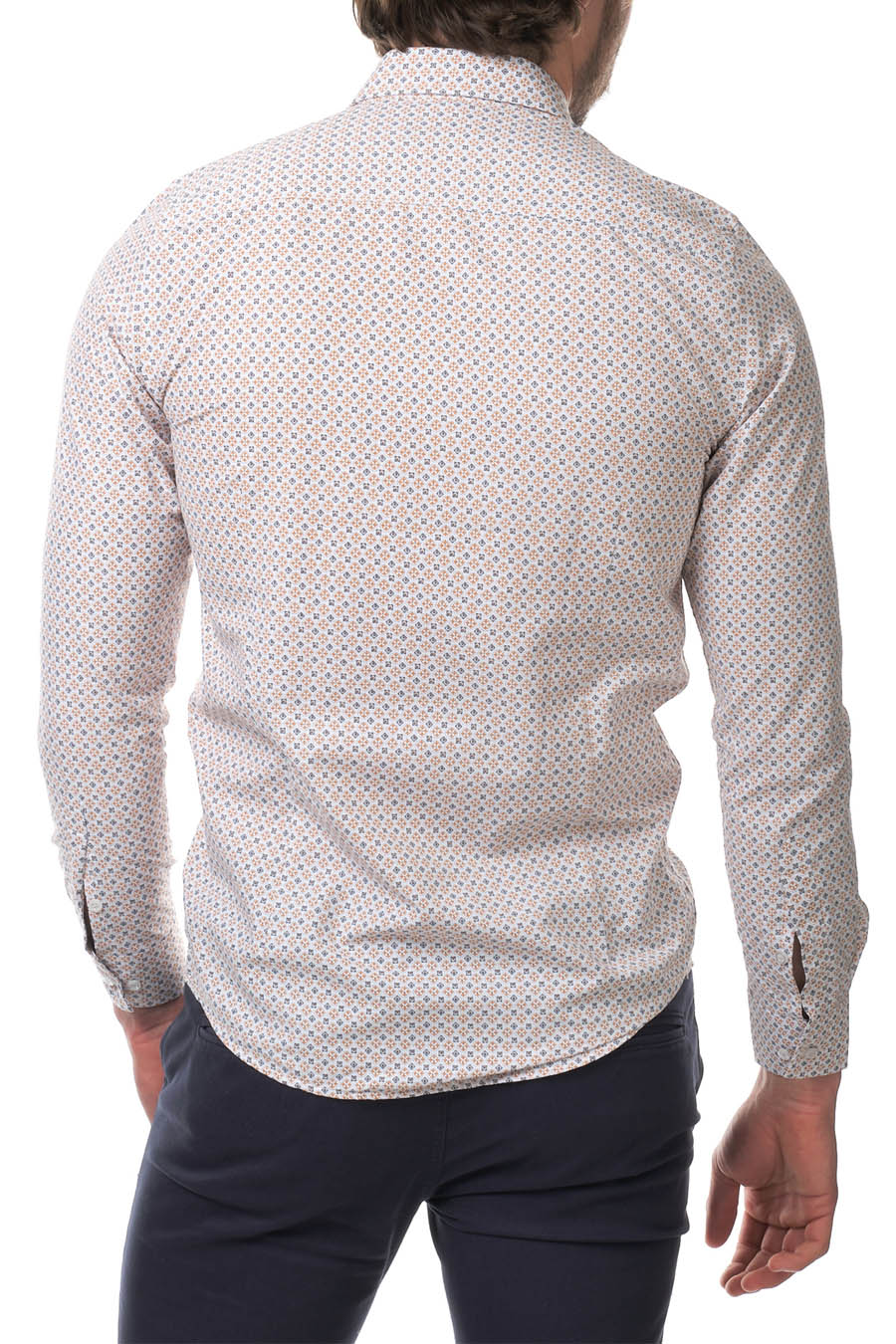Ανδρικό πουκάμισο Arturo, Λευκό/Πορτοκάλι 4
