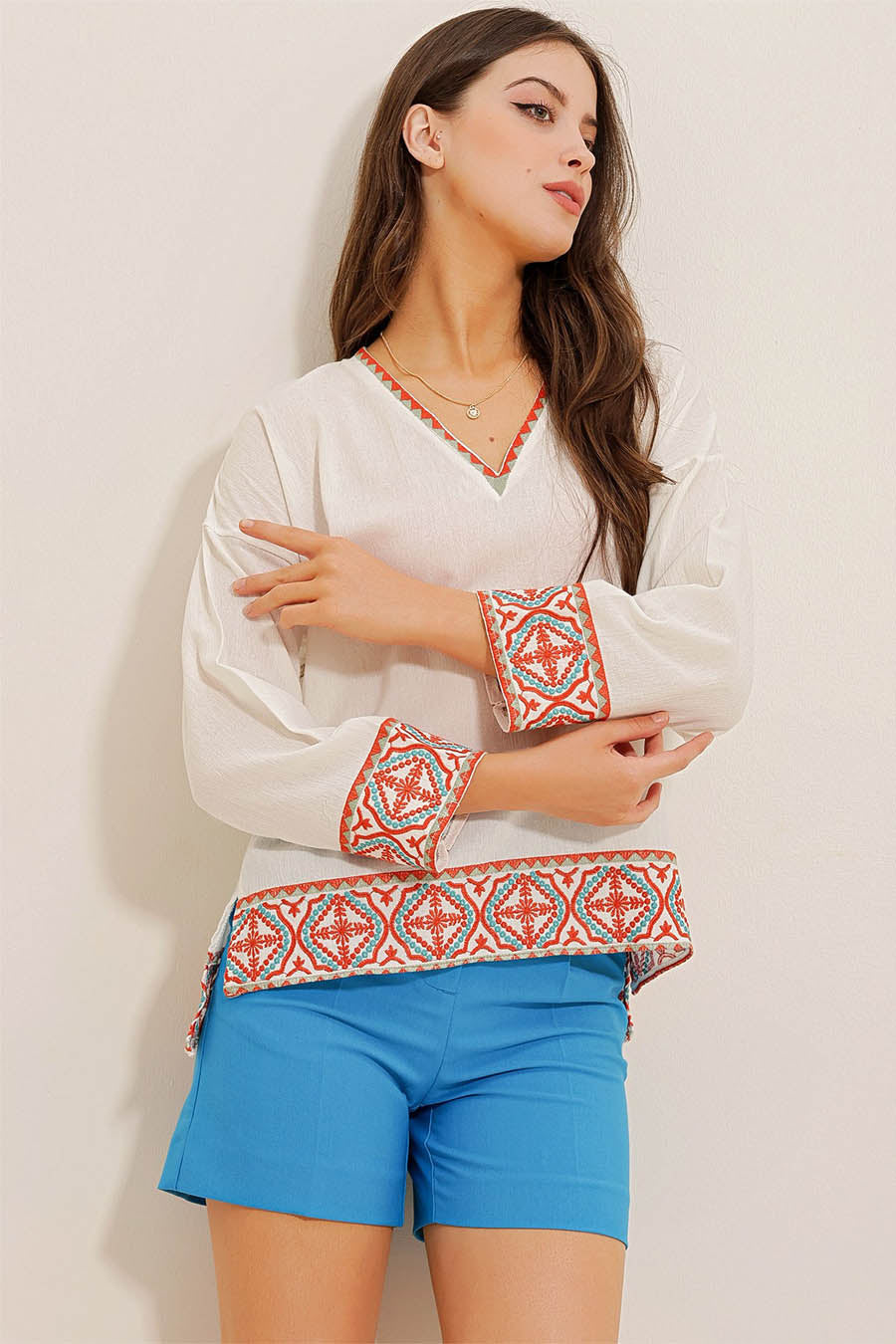Γυναικεία μπλούζα Kaesha, Λευκό 4