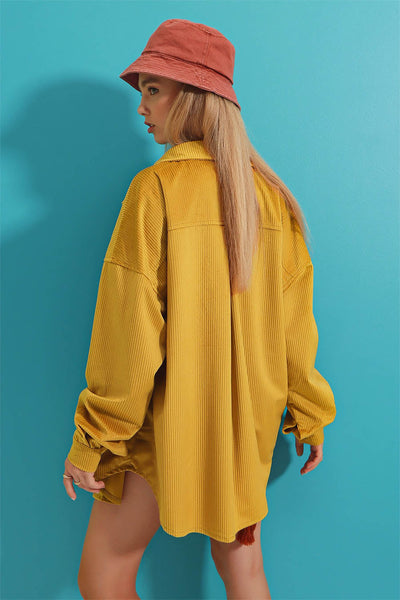 Γυναικείο πουκάμισο Cristin, Κίτρινο 5
