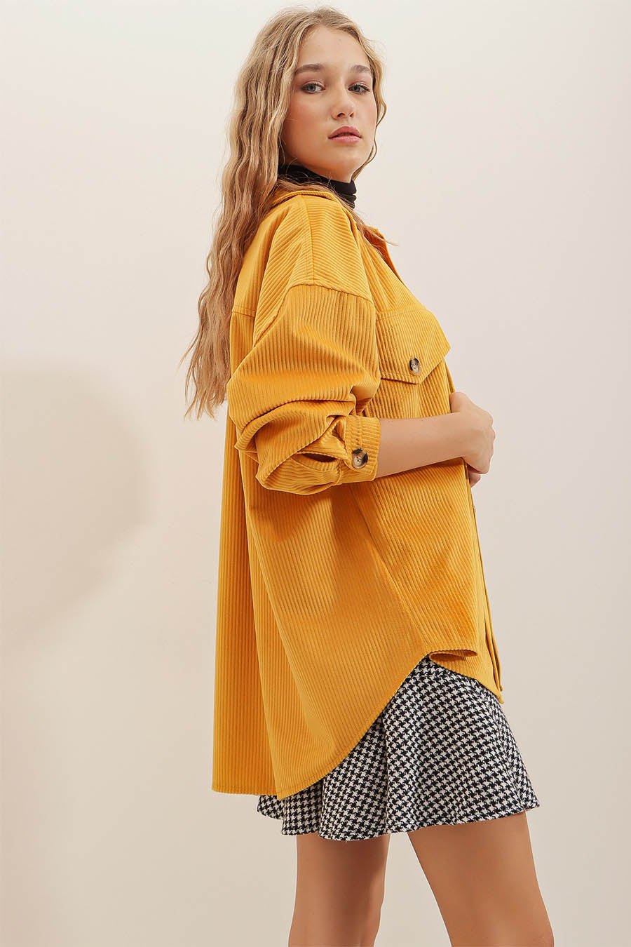 Γυναικείο πουκάμισο Cristin, Κίτρινο 4