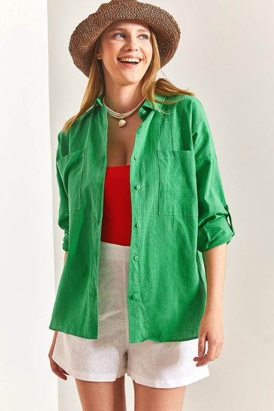 Γυναικείο πουκάμισο Marilou, Πράσινο 1