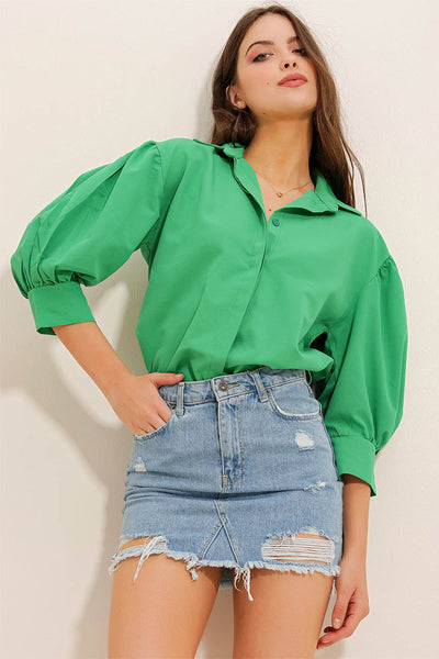 Γυναικείο πουκάμισο Maryam, Πράσινο 1