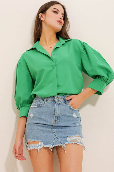 Γυναικείο πουκάμισο Maryam, Πράσινο 3