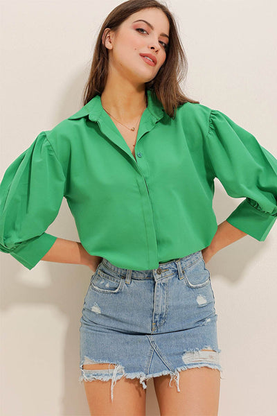 Γυναικείο πουκάμισο Maryam, Πράσινο 4