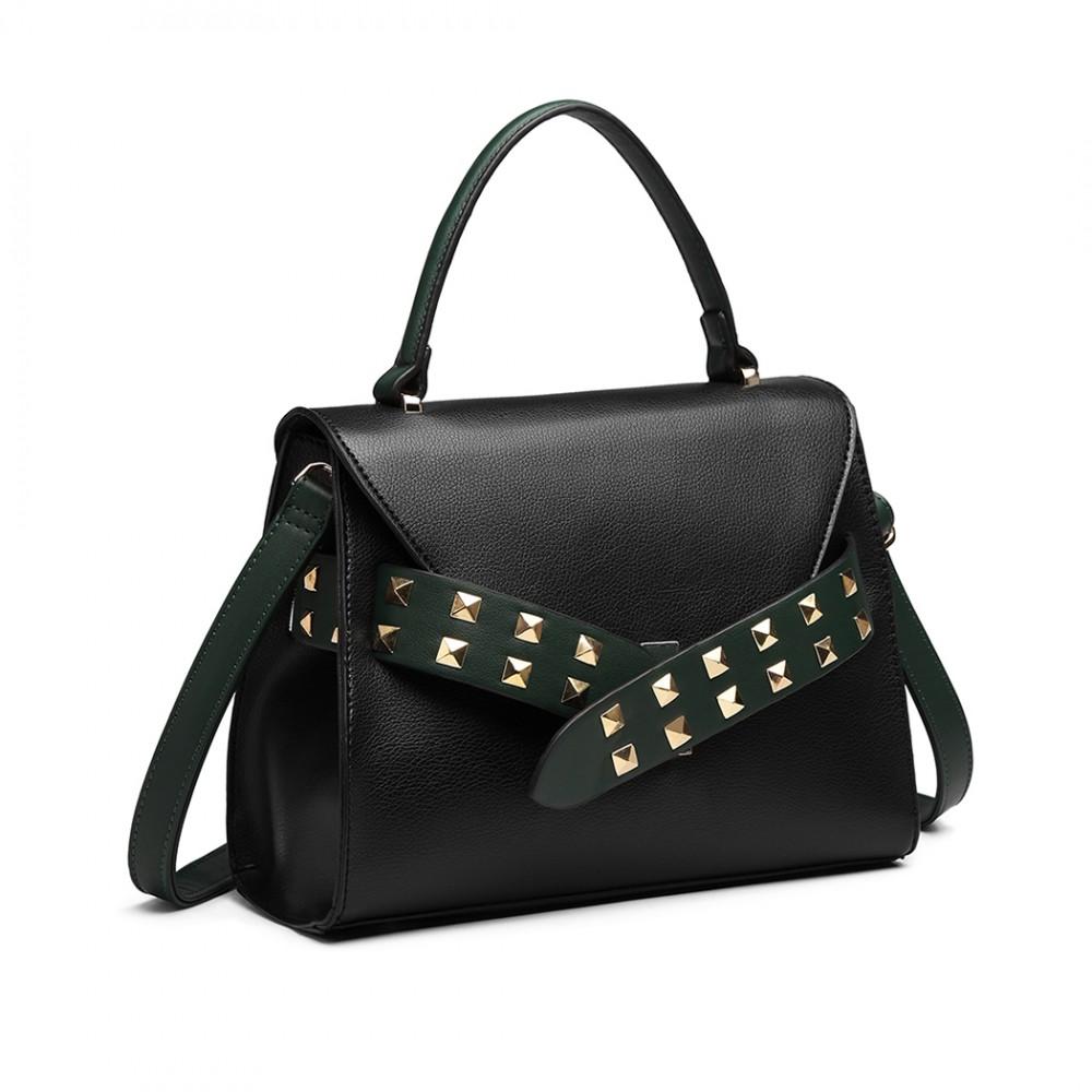 Γυναικεία τσάντα Cici, Μαύρο/Πράσινο 2