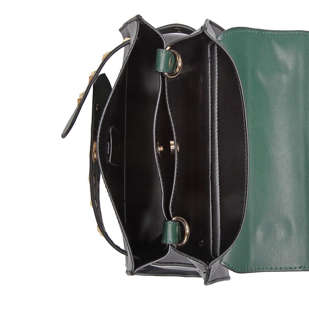 Γυναικεία τσάντα Cici, Μαύρο/Πράσινο 4