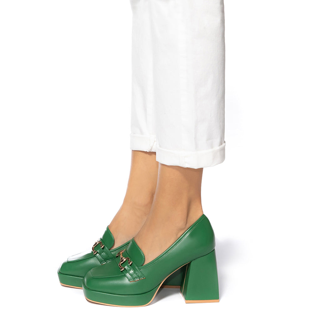 Γυναικεία παπούτσια Echidna, Σκούρο πράσινο 1