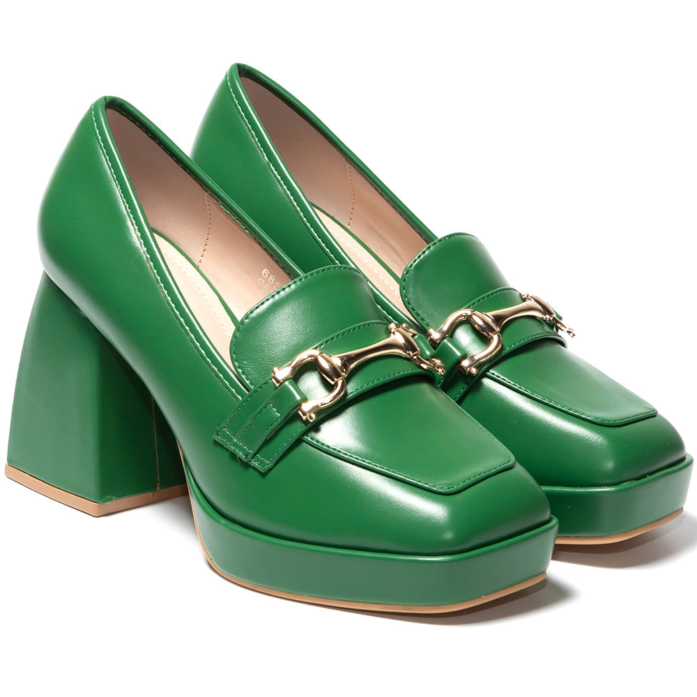 Γυναικεία παπούτσια Echidna, Σκούρο πράσινο 2