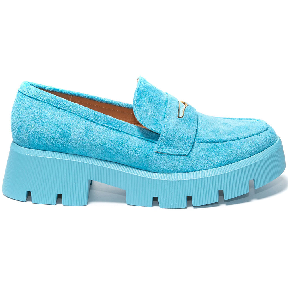 Γυναικεία παπούτσια Emanuela, Γαλάζιο 3