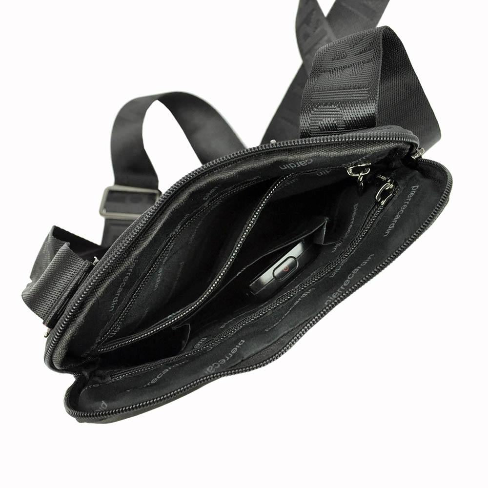 Pierre Cardin | Ανδρική τσάντα GBU533, Μαύρο 6