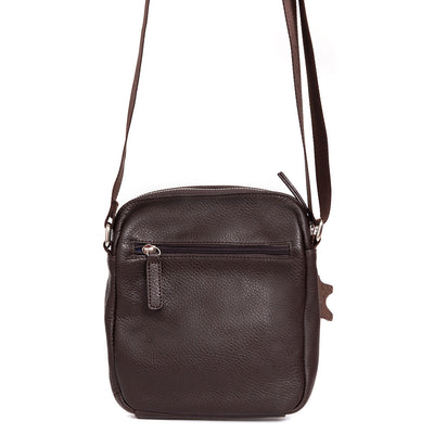 Ανδρική τσάντα GBU551, Σκούρο καφέ 4