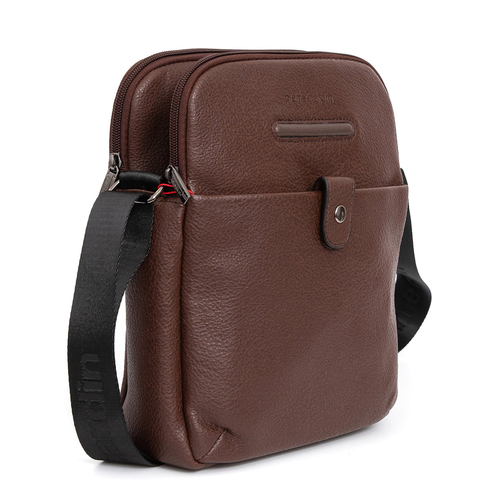 Pierre Cardin | Ανδρική τσάντα GBU554, Καφέ 2