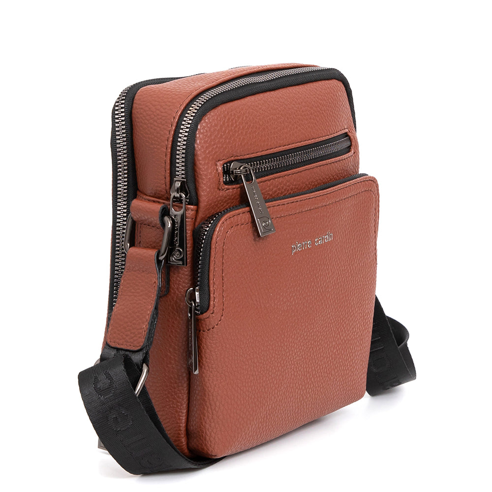 Pierre Cardin | Ανδρική τσάντα GBU557, Καφέ 2