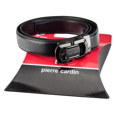 Pierre Cardin | Ανδρική ζώνη από γνήσιο φυσικό δέρμα GCB309, Μαύρο 2