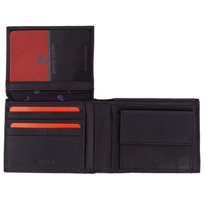 Pierre Cardin | Ανδρικό πορτοφόλι από γνήσιο φυσικό δέρμα GPB012, Μαύρο 4