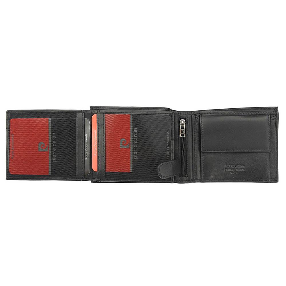 Pierre Cardin | Ανδρικό πορτοφόλι από γνήσιο φυσικό δέρμα GPB013, Μαύρο 5