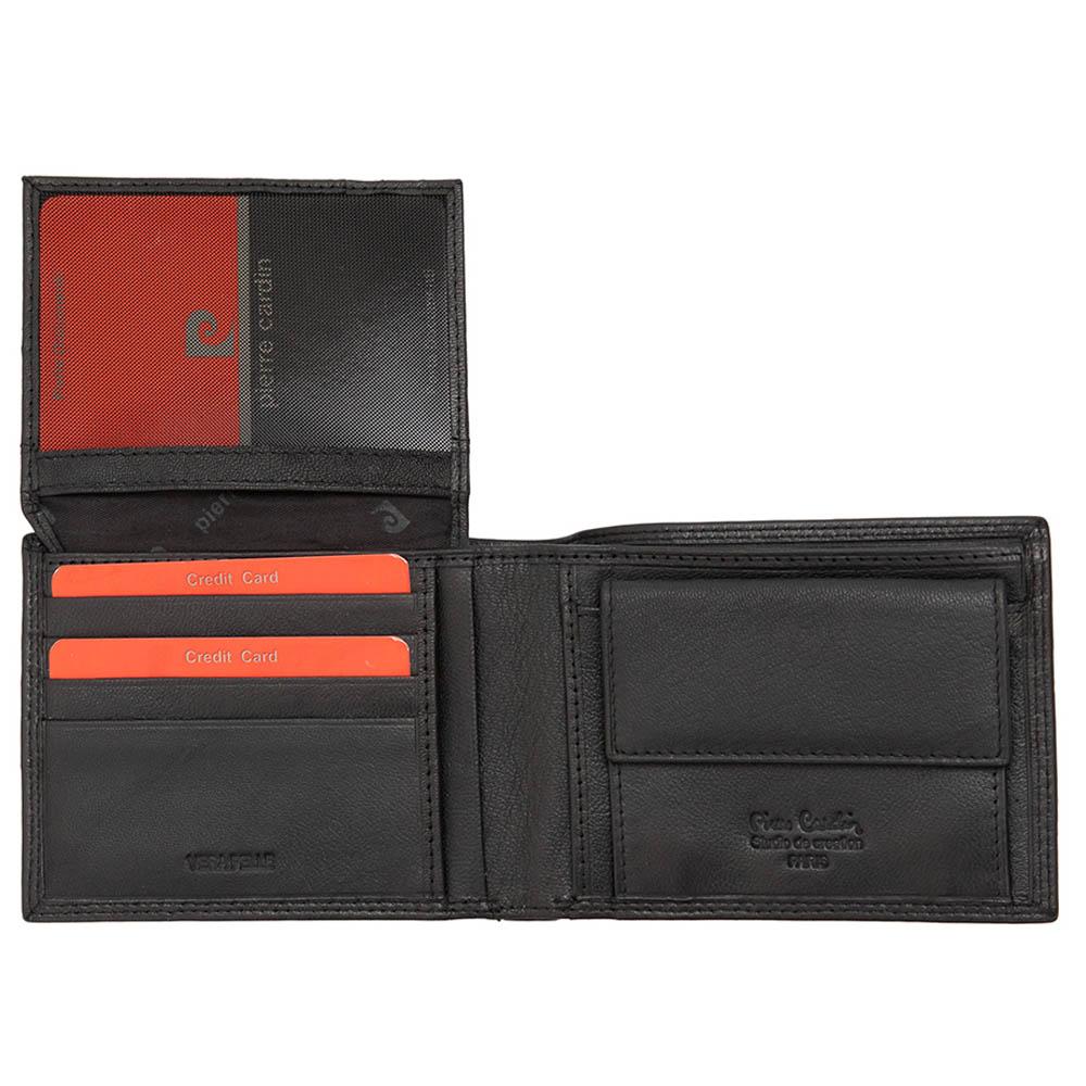 Pierre Cardin | Ανδρικό πορτοφόλι από γνήσιο φυσικό δέρμα GPB025, Μαύρο 5