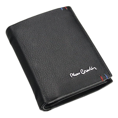 Pierre Cardin | Ανδρικό πορτοφόλι από γνήσιο φυσικό δέρμα GPB030, Μαύρο - με προστασία ασύρματης ανάγνωσης RFID 3