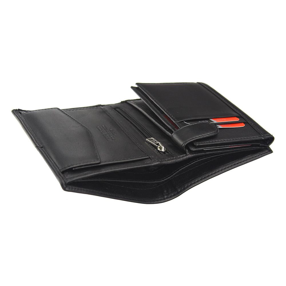 Pierre Cardin | Ανδρικό πορτοφόλι από γνήσιο φυσικό δέρμα GPB030, Μαύρο - με προστασία ασύρματης ανάγνωσης RFID 7