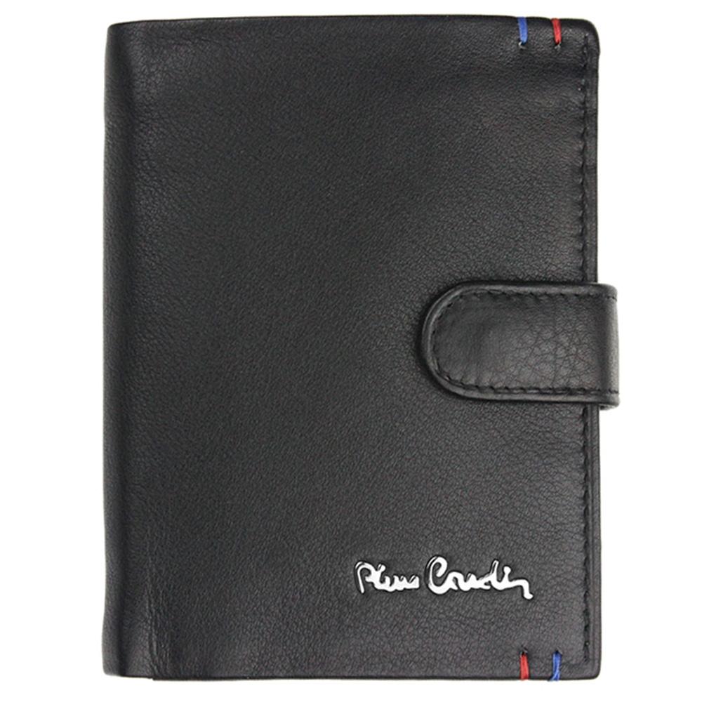 Pierre Cardin | Ανδρικό πορτοφόλι από γνήσιο φυσικό δέρμα GPB031, Μαύρο - με προστασία ασύρματης ανάγνωσης RFID 1