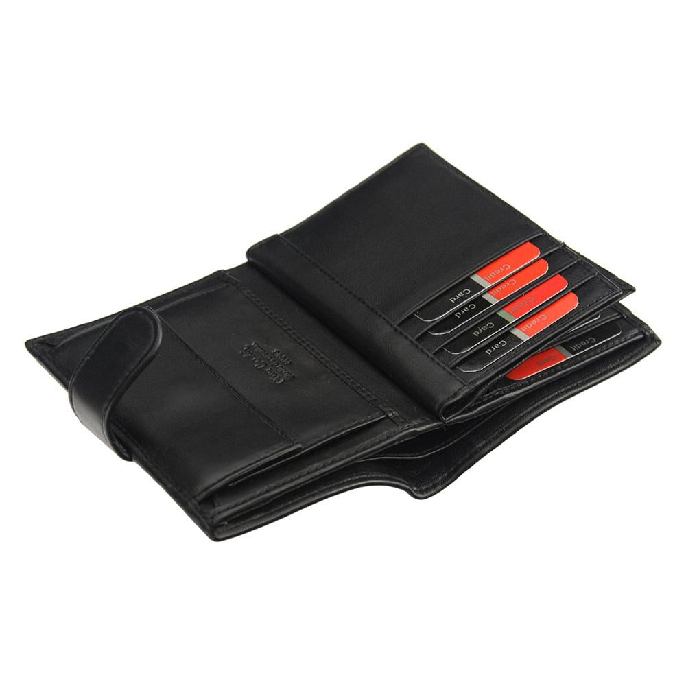 Pierre Cardin | Ανδρικό πορτοφόλι από γνήσιο φυσικό δέρμα GPB031, Μαύρο - με προστασία ασύρματης ανάγνωσης RFID 7