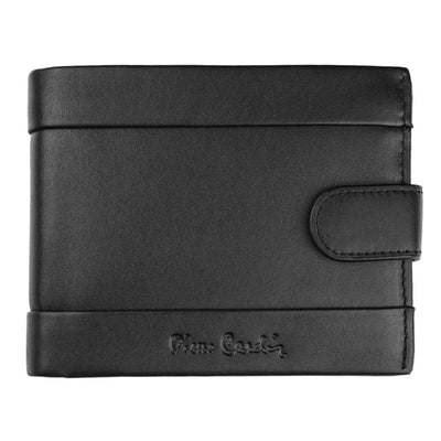 Pierre Cardin | Ανδρικό πορτοφόλι από γνήσιο φυσικό δέρμα GPB032, Μαύρο - με προστασία ασύρματης ανάγνωσης RFID 1